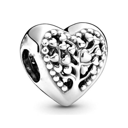 Family Tree Heart Charm
