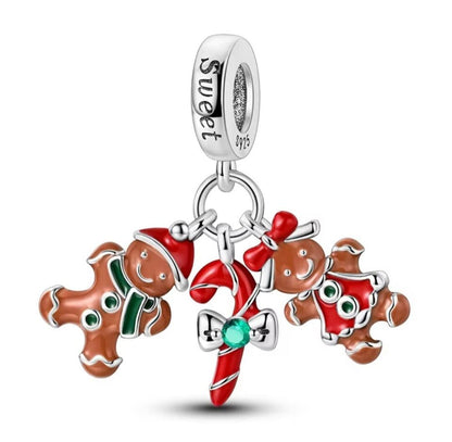Gingerbread Couple Dangle Charm