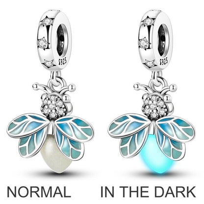 Glow In The Dark Bee Dangle Charm