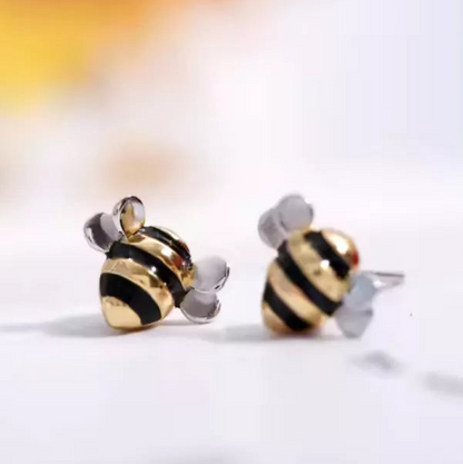 Honey Bee Stud Earrings