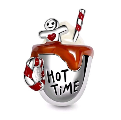 Hot Chocolate & Gingerbread Man Charm