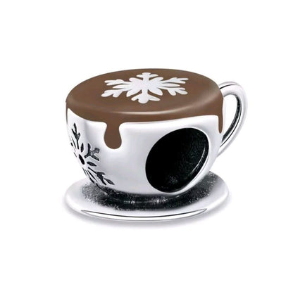 Hot Chocolate & Snowflakes Charm