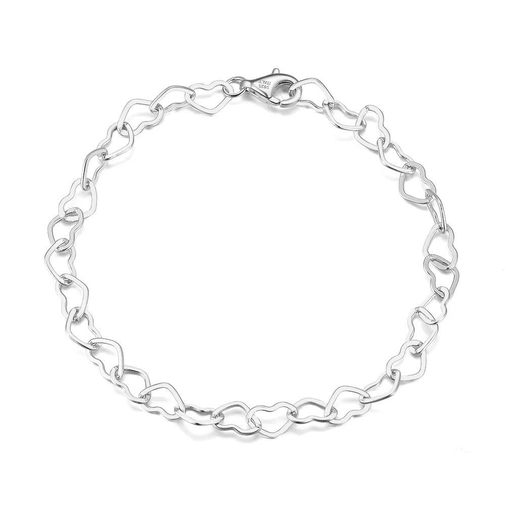 Chain of Hearts  Bracelet