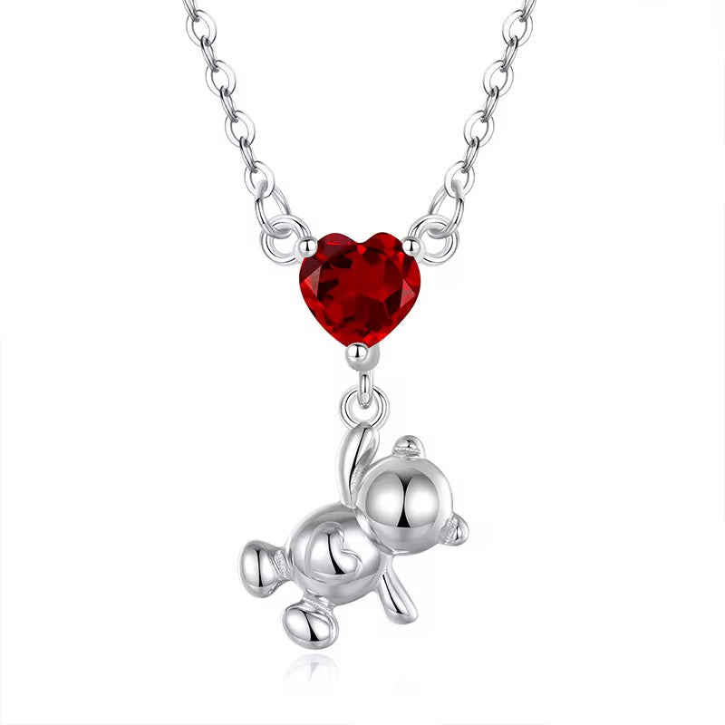 Teddy on Natural Gemstone Necklace