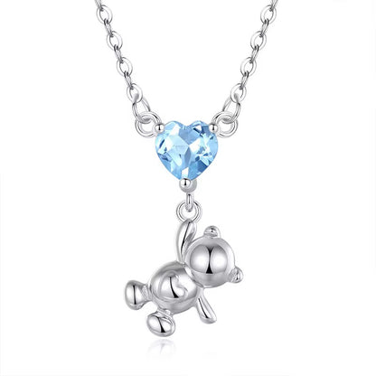 Teddy on Natural Gemstone Necklace