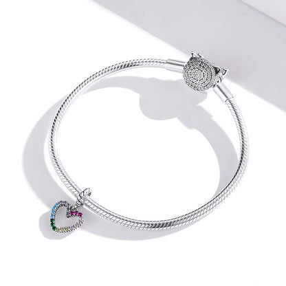 Rainbow Heart Charm
