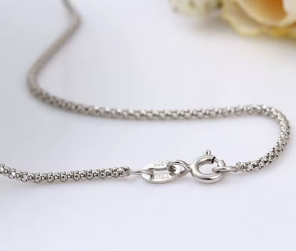 Long Round Link Chain Necklace