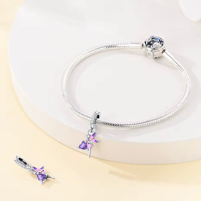 Fairy Heart Gem Dangle Charm