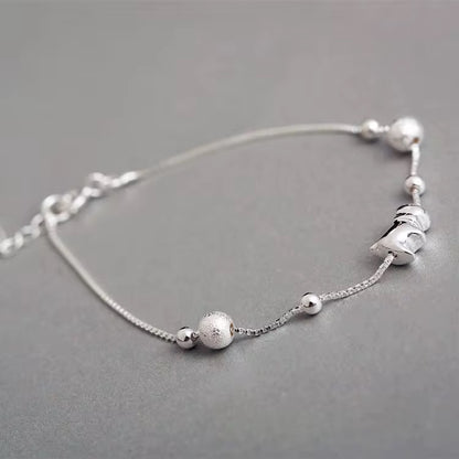 Silver Puppy Charm Bracelet