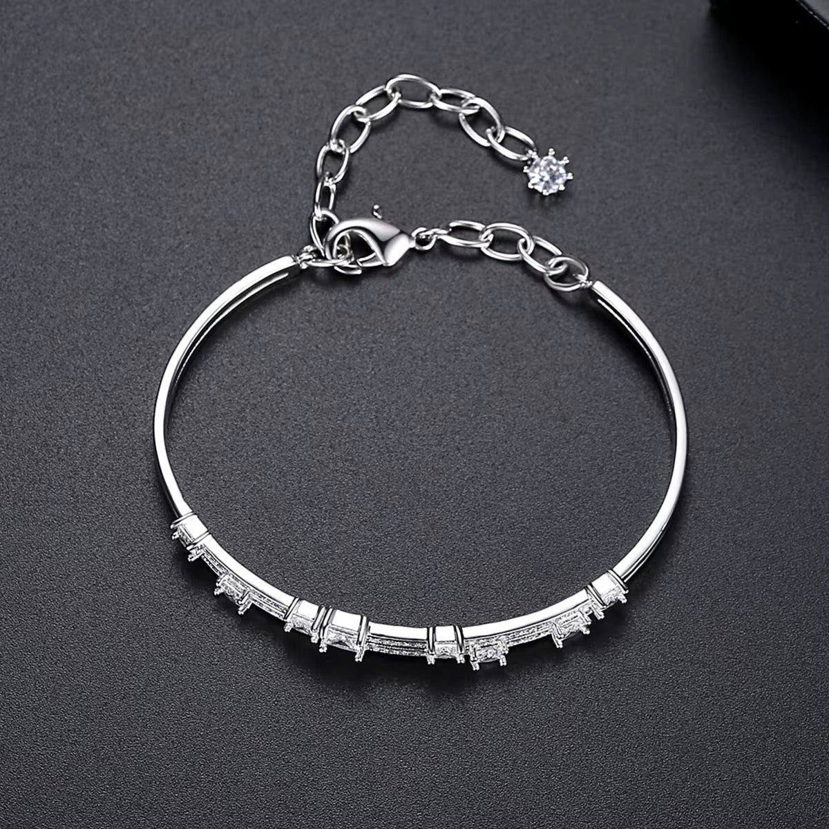 Dual-Line Crystal Bracelet