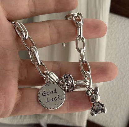 Vintage Style Lucky Amulet Bracelet