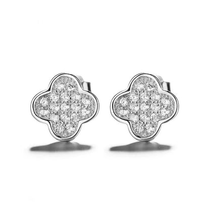 Crystal Clover Earrings