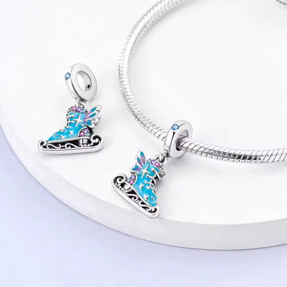 Ice Skate Dangle Charm
