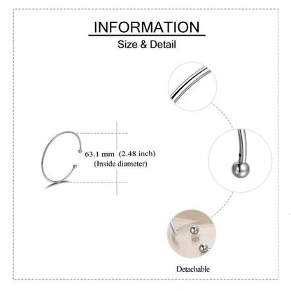 Unscrew Ball End Sterling Silver Bracelet