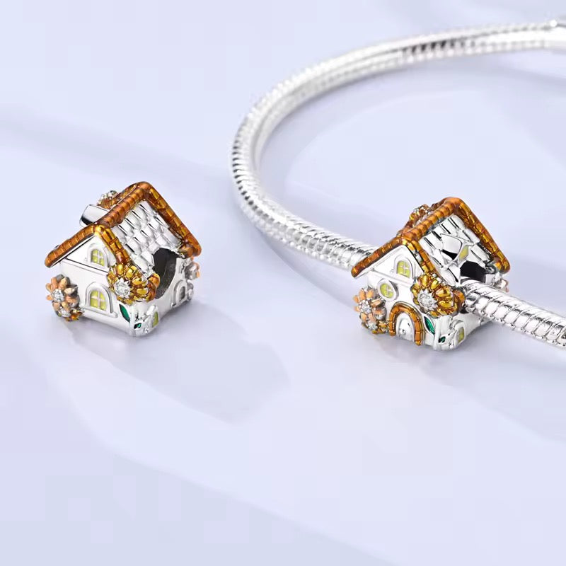 Sunshine Cottage Charm 925 Sterling Silver