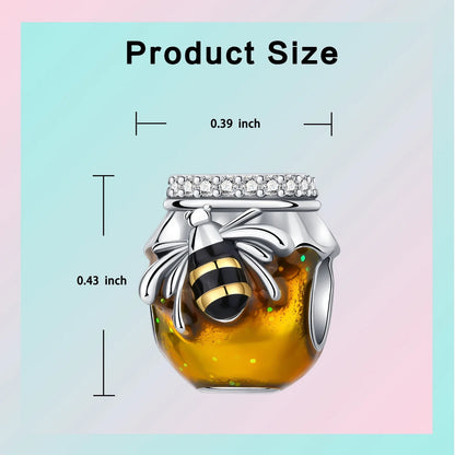 Bee on Jar off Honey Charm