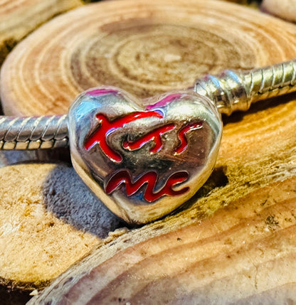 Kiss Me Heart Charm