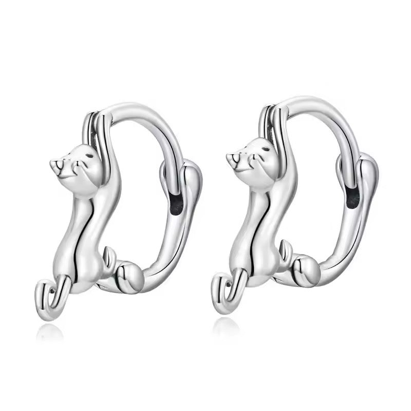 Climbing Cat Earrings