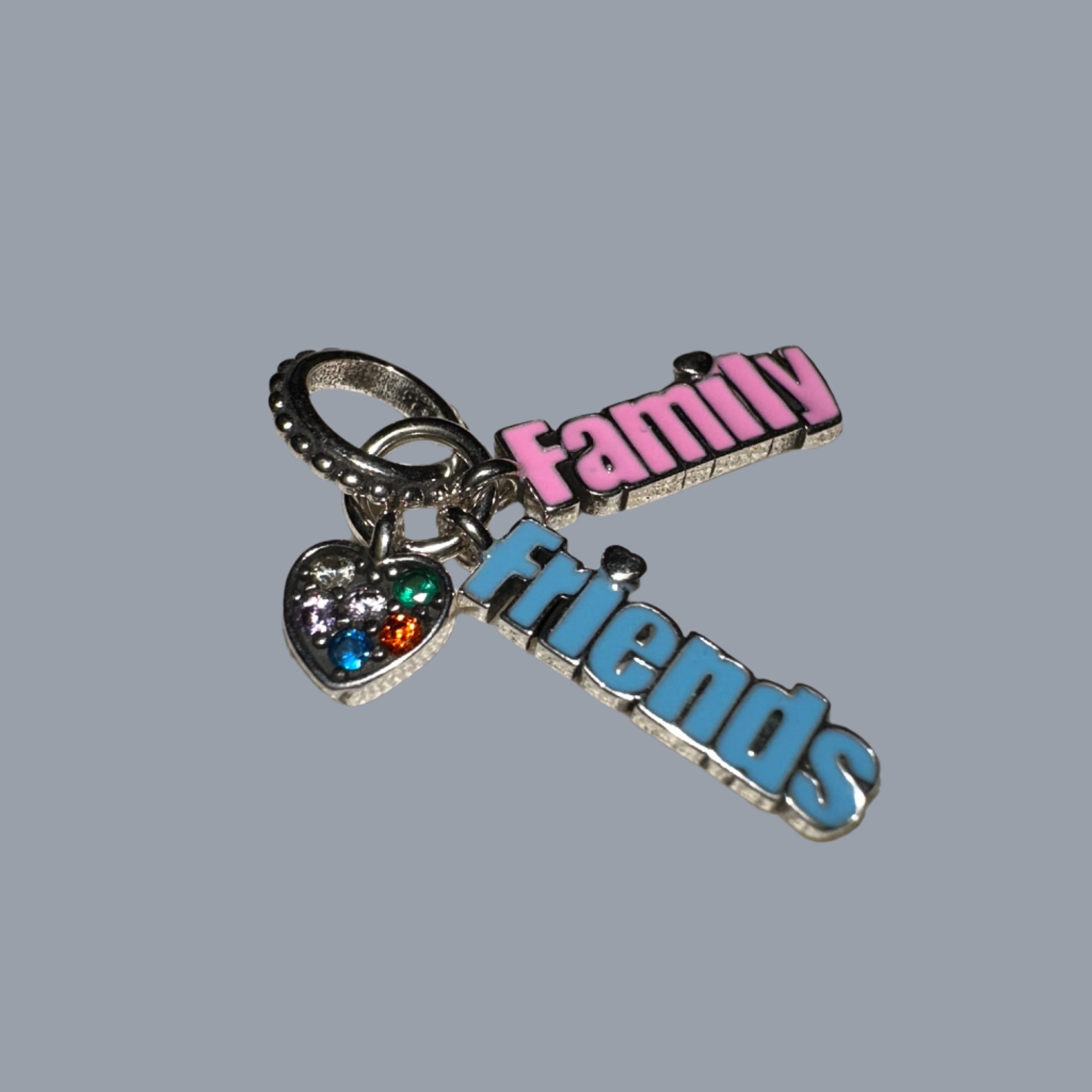 Heart Family & Friends Zirconia Charm