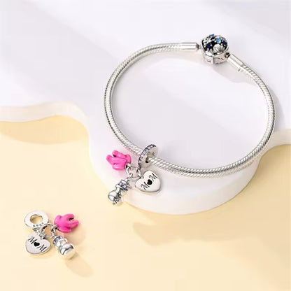 Mother Mum Baby Dangle Charm