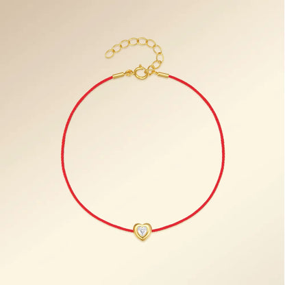 Heart & Heart whit Zircon Bracelet