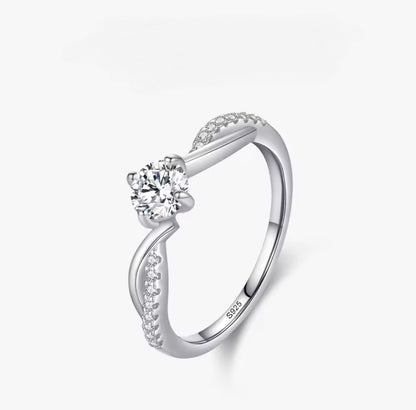 Shining 1CT Clear CZ Ring