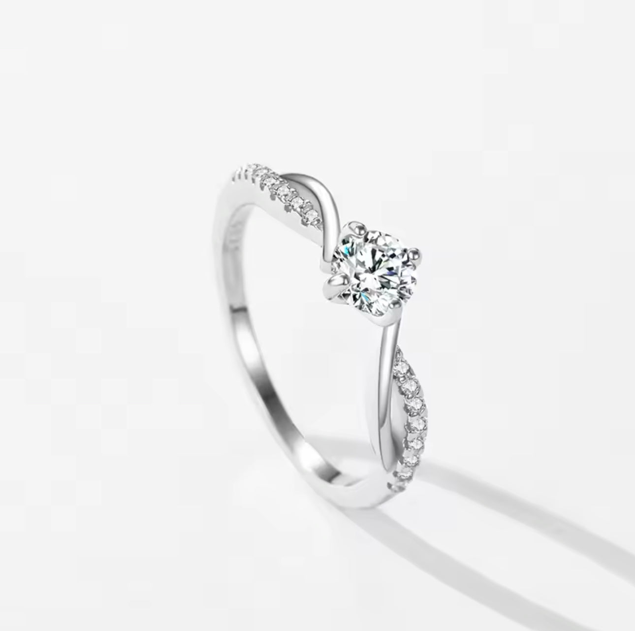 Shining 1CT Clear CZ Ring