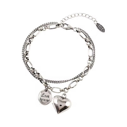 Bracelets Heart with LOVE