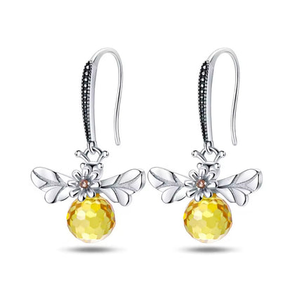 Honey Bee Stud Dangle Earrings