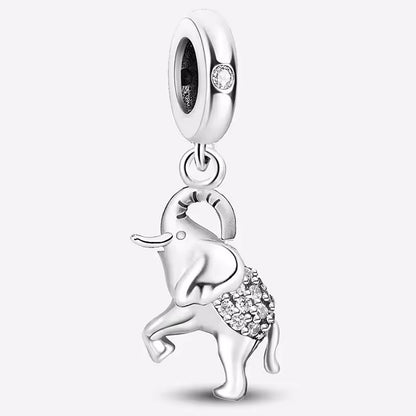 Lucky Elephant whit Zircon Dangle Charm
