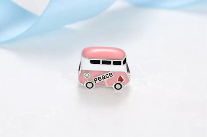 Pink Bus to the Peace Charm