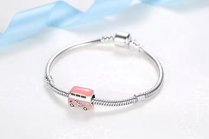 Pink Bus to the Peace Charm