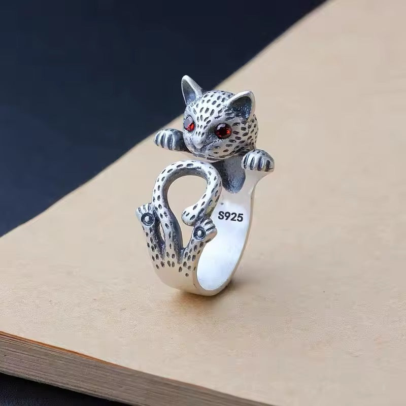 Adjustable Finger Leopard Ring
