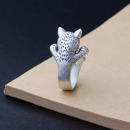 Adjustable Finger Leopard Ring