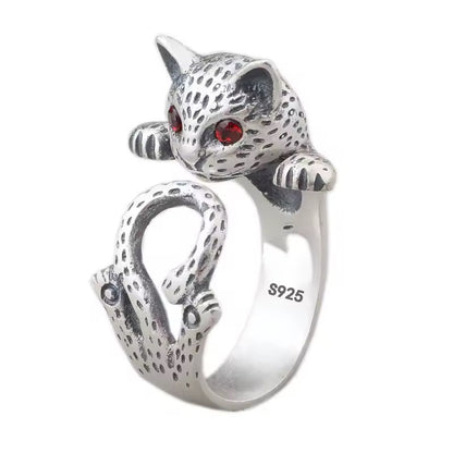 Adjustable Finger Leopard Ring