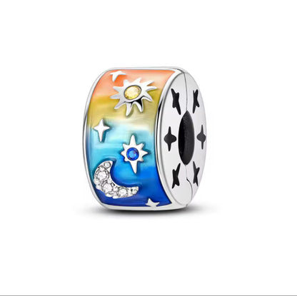 Sun Moon & Star Clip Charm