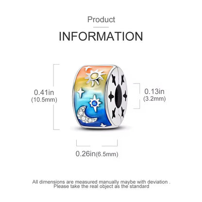 Sun Moon & Star Clip Charm