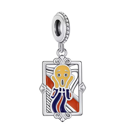 “Scream of Style” Art-Inspired Silver Charm