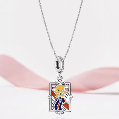 “Scream of Style” Art-Inspired Silver Charm