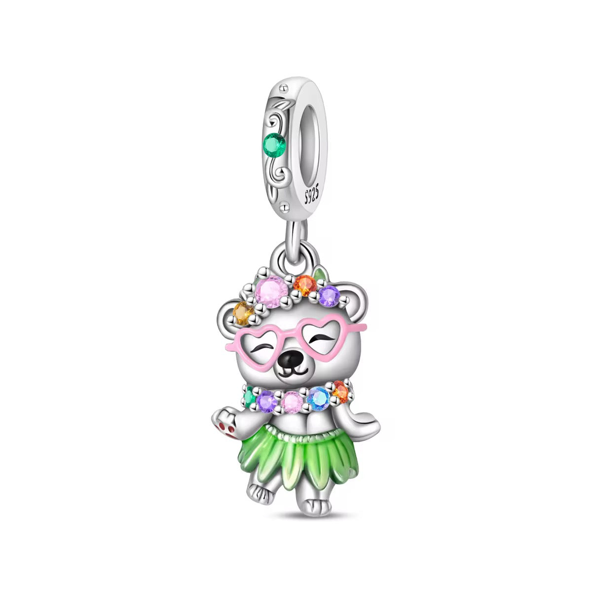 Aloha Dancer Bear Charm