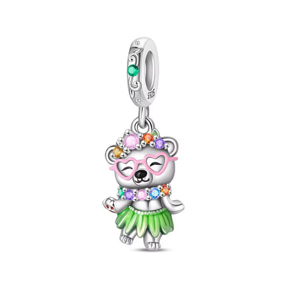 Aloha Dancer Bear Charm