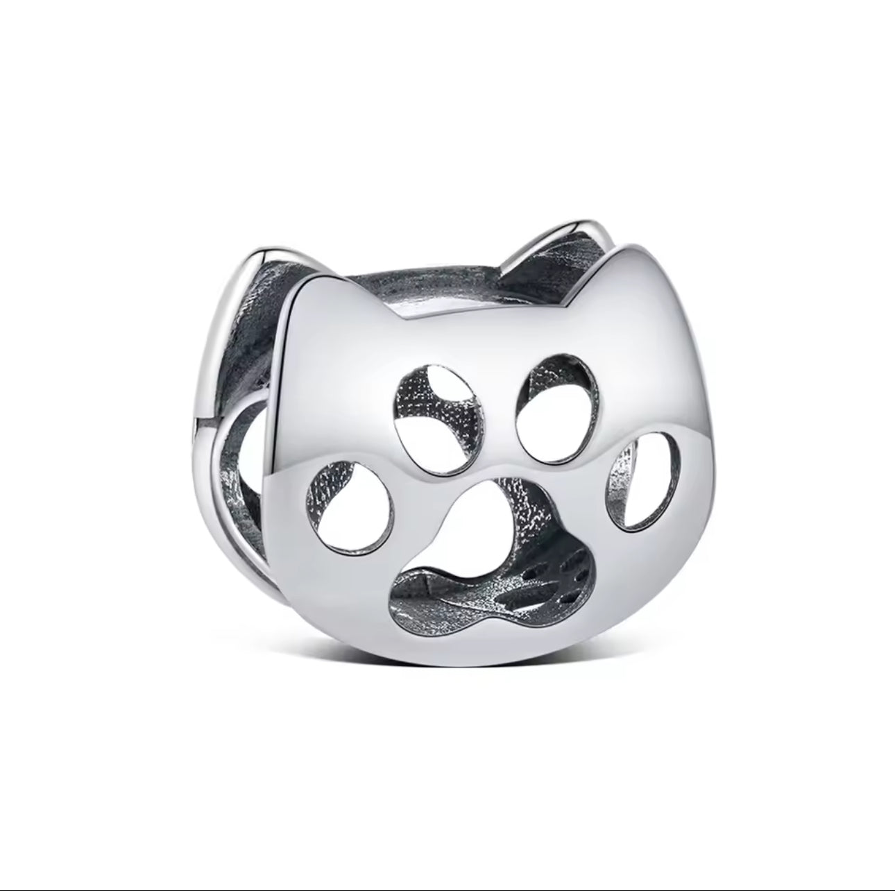 Friends Forever Dog Cat Paw Print Charm