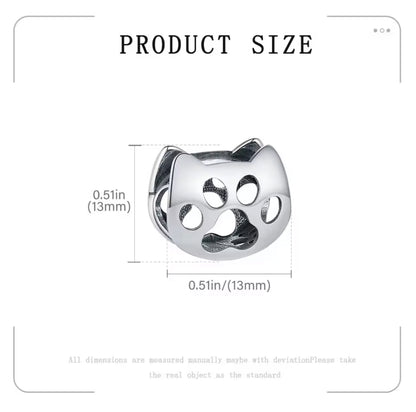 Friends Forever Dog Cat Paw Print Charm