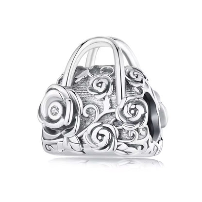 Floral Elegance Handbag Charm