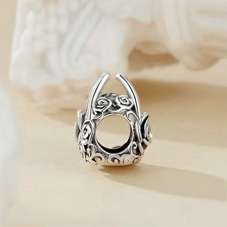 Floral Elegance Handbag Charm