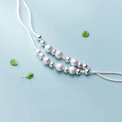 Silver Stardust Beaded Layer Bracelet