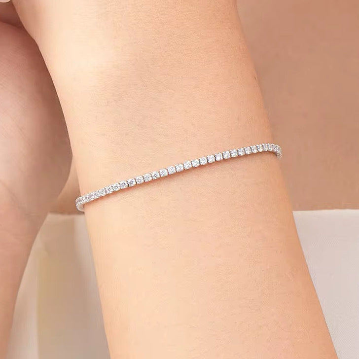 Luminous Angles Tennis Bracelet