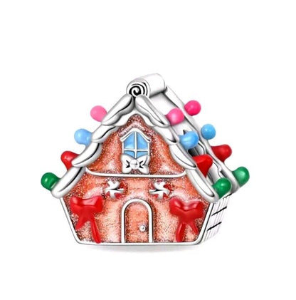 Multicoloured Gingerbread House Charm