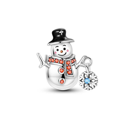 Snowman With Snowflake Charm