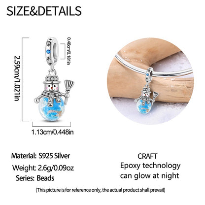Luminous Snowman Charm
